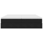 vidaXL Lit avec rangement et matelas Noir 180 x 200 cm Velours
