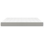 vidaXL Matelas de lit à ressorts ensachés Gris clair 160x200x20 cm