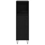 vidaXL Ensemble de Meubles de Salle de Bain 3 Pièces Chêne noir