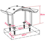 vidaXL Capot de cheminée Acier inoxydable 70 x 100 x 38 cm