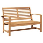 Ensemble de canapé de jardin 5 Pièces Naturel Bois de teck solide