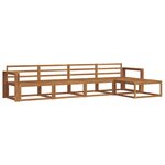 vidaXL Ensemble de canapés d'extérieur 5 pc Naturel