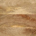 vidaXL Table basse noir 80x54x40 cm bois massif de manguier brut