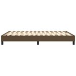 vidaXL Cadre de lit sans matelas marron foncé 140x190 cm tissu