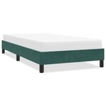 vidaXL Cadre de lit sans matelas vert foncé 100x220 cm velours