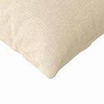 vidaXL Coussins de canapé 2 Pièces Crème 145 x 40 cm tissu
