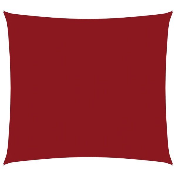 vidaXL Voile de parasol Tissu Oxford carré 3x3 m Rouge
