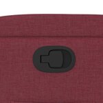 vidaXL Fauteuil inclinable Rouge bordeaux Tissu