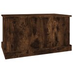 vidaXL Boîte de rangement chêne fumé 70x40x38 cm bois d'ingénierie