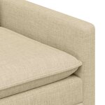 vidaXL Canapé Crème 156 x 81 x 87 5 cm Tissu