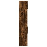 vidaXL Armoire de rangement mince chêne fumé 40x42 5x225 cm