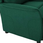 vidaXL Fauteuil inclinable Vert foncé 67.5 x 93.5 x 101.5 cm tissu