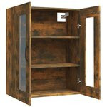 vidaXL Armoire murale suspendue Chêne fumé 69 5x34x90 cm