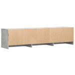 vidaXL Meuble TV Béton Bois d'ingénierie