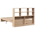 vidaXL Lit bibliothèque sans matelas 140x190 cm bois de pin massif