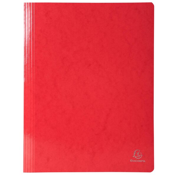 Chemise À Lamelle Carte Lustrée Pelliculée 355gm2 Iderama - A4 - Rouge - X 25 - Exacompta
