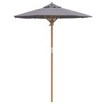 vidaXL Parasol de jardin Gris foncé 180 x 180 x 230 cm Bambou