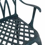 vidaXL Chaise de jardin 2 Pièces Vert 55 x 56 5 x 91cm Aluminium