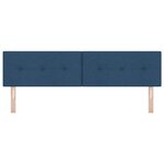 vidaXL Tête de lit LED avec des lumières à LED Bleu 180 cm Polyester