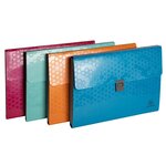 Trieur Valisette Polypropylene Recyclé Maïa - A4 - Couleurs Assorties - X 4 - Exacompta