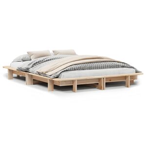 vidaXL Cadre de lit sans matelas 120x190 cm bois de pin massif