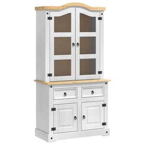 vidaXL Buffet CORONA Blanc 100 x 48 5 x 179 cm Pin massif