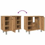 vidaXL Armoire de salle de bain chêne artisanal 60x32x53 5 cm