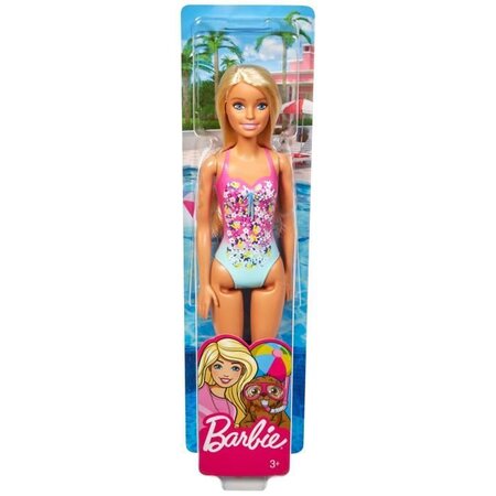 BARBIE Plage maillot de bain a fleurs roses La Poste