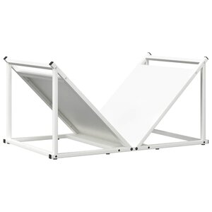 vidaXL Portant de bois chauffage blanc 70x43x34 5 cm