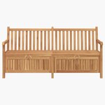 vidaXL Banc de Rangement de Jardin Marron 180 x 60 x 90 cm