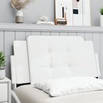 vidaXL Coussin de tête de lit Zadar blanc 100 cm similicuir
