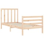 vidaXL Cadre de lit sans matelas 90x200 cm bois de pin massif