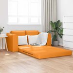 vidaXL Canapé-Lit Jaune foncé 148 x 71 x 83 cm tissu