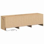 vidaXL Meuble TV chêne artisanal 140 x 34 x 40 cm Bois d'ingénierie