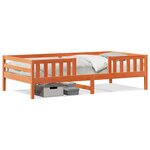 vidaXL Cadre de lit sans matelas cire marron 80x200 cm bois pin massif