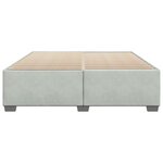 vidaXL Cadre de lit sans matelas gris clair 180x200 cm velours