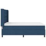 Lit coffre vidaXL avec matelas et LED bleu 160x200 cm en tissu