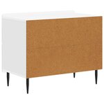 vidaXL Cabinet de chevet Blanc brillant 62 x 34 5 x 49 5 cm