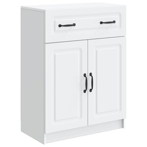 vidaXL Buffet Blanc 66 x 34 5 x 87 cm Bois d'ingénierie