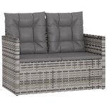 Salon de jardin meuble d'extérieur ensemble de mobilier avec coussins 4 pièces résine tressée gris 02_0018294
