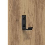 vidaXL Porte-manteau mural chêne artisanal 30 x 1.5 x 80 cm