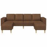 vidaXL Ensemble de Canapés Marron Cuir suédé faux