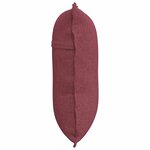 vidaXL Coussin de Dos Bordeaux 60 x 19 x 50 cm tissu