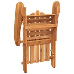 vidaXL Chaise de jardin Adirondack avec coussins bois massif d'acacia