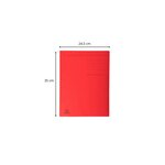 Chemise Imprimée 3 Rabats Forever® 280gm2 - Folio - Rouge - X 50 - Exacompta
