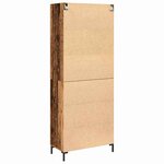 vidaXL Haut Armoire Montage mural 2 Pièces Bois ancien 69 5 x 34 x 180 cm