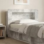 vidaXL Cabinet de Tête de Lit Gris béton Bois d’ingénierie