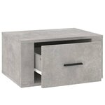 vidaXL Tables de chevet murales 2 Pièces Gris béton 50x36x25 cm