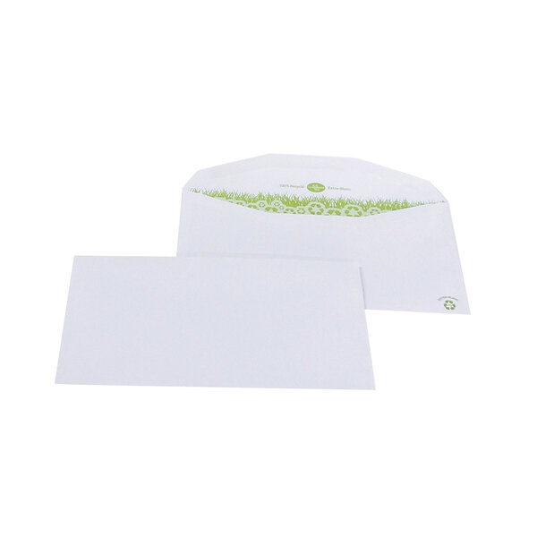 Enveloppe pour mise sous pli automatique 114 x 229 mm la couronne recyclé 80g sans fenêtre blanche - boîte de 1000