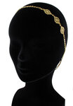 Boho : headband élastic rosaces Doré à l'or fin